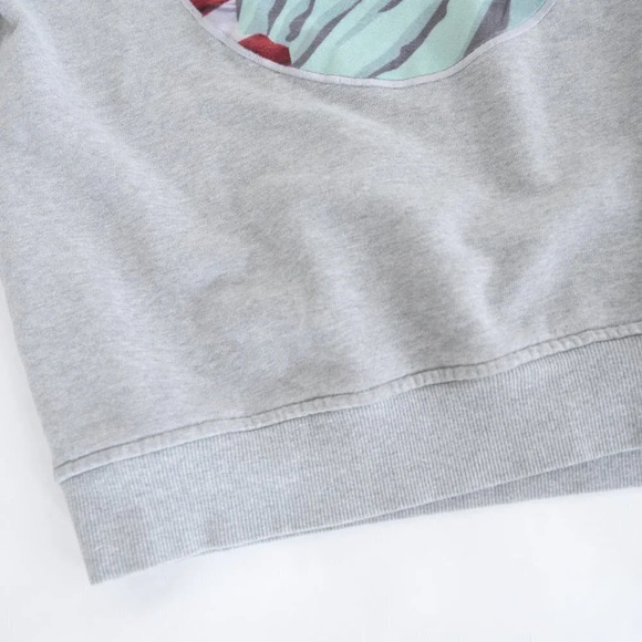 Campaign Beyond Closet Statue of Liberty Grey with  Dog Crewneck Sweater Med - Picture 7 of 11